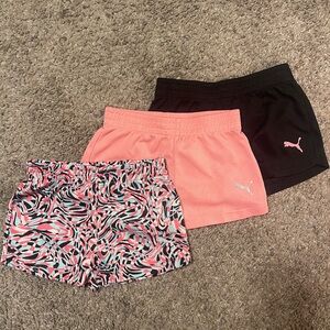 Puma Shorts - Black, Pink, and Multicolor